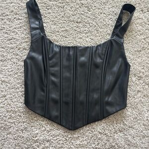 Sleek Black Women's Bodysuit Top